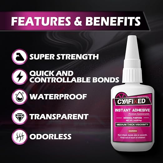 Super Glue Kit 4 oz All Purpose CA Glue - Image 2