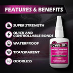 Super Glue Kit 4 oz All Purpose CA Glue - Image 2