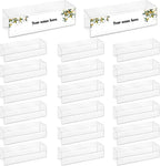 20 Pieces 2.25 Inch Cubicle Name Plate Holders Cubicle Name Tags Clear Cubicle by SMAODSGN