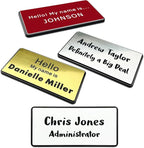 Custom Engraved Name Tag ID Badges Personalized Identification by NEMOCI