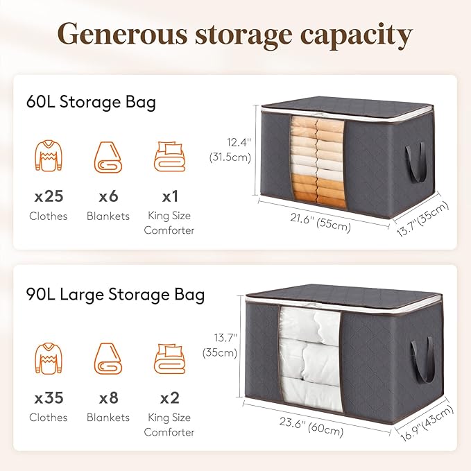 Lifewit 18 Pack Clothes Storage Bins - Image 2