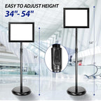 SENZHIYI Adjustable Poster Stand Holder 11x17 Inch, 360 Degree Rotation - Image 5