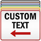 Custom Arrow, Custom Directional Sign, Left Arrow, 36x48 Inches, Reflective by MySignCenter