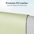 Aothia Leather Desk Pad Protector, Office Mat, Large Mouse Pad, Non-Slip PU - Image 2