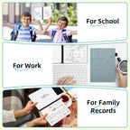 AGM Portable White Board Dry Erase Notebook, 8.4" x 6" Double Sided Folding - Image 8