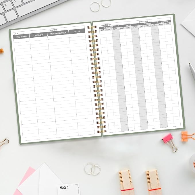 Inventory & Sales Log Book for Small Business – Inventory Ledger Book, - Image 6
