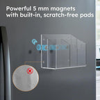 AITEE Magnetic Pen Holder for Refrigerator, Holds Markers, Scissors & Notes - Image 4