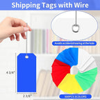 500 Plastic Shipping Tags with Wire - Image 2