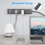Surge Protector Power Strip 15 ft Cord-5 Widely Spaced Outlets 3 USB Ports - Image 7