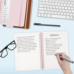 ABERLLS Pink Lined Spiral Journal Notebook - Image 3