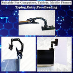 Adjustable Document Holder for Typing, Rotatable Paper Copy Holder Clip - Image 5