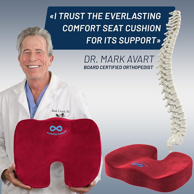 Everlasting Comfort Doctor Recommended Memory Foam Seat Cushion - Image 5