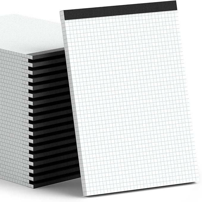 Zaviko Graph Paper Notebook 8.5 x 11, 36 Pack Grid Paper Notebook, 8-1/2" x 11" by Home