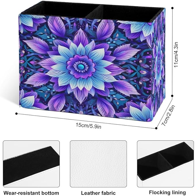 Famame Bohemian Style Mandala Print Pencil Holder - Image 4