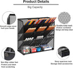 Marbrasse Mesh Desk Organizer, Desktop Stationary Organizer, Storage Rack - Image 2