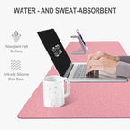 Auhoahsil Felt Desk Mat, Minimalist Large Mouse Pad XL 31.5 x 11.8 in, Desk Matt - Image 5