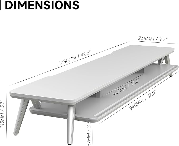 Fenge Dual Monitor Stand, Monitor Stands Riser - Image 4