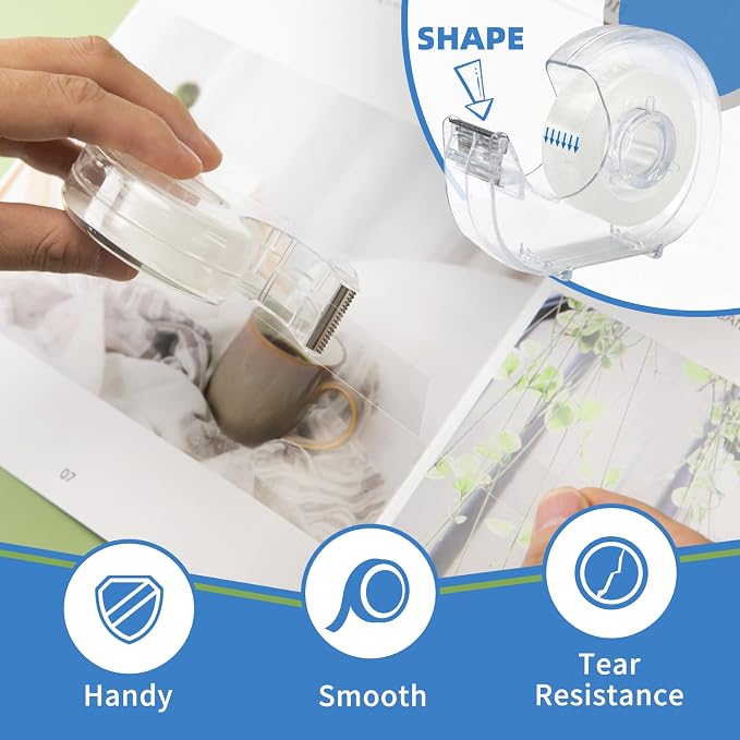 JEFURE 24 Pcs Transparent Tape - Image 3