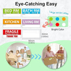 Yoget 42x90mm Large Home Moving Labels - Image 2