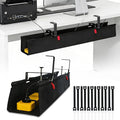 Under Desk Cable Management Tray, Clamp/Screw Mount Desk Cable Management by Unknown