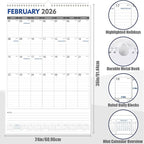 GuassLee Extra Large Wall Calendar 2026, 18 Months - Image 2