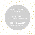 Graphique Large Notepad, Future is Female – 6" x 8", Cute Notepad - Image 4