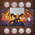Dragon Desk Mat Large Mouse Pad XXL Extended Gaming, Gamer Gift Play Mat Desk - Image 6
