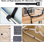 DRIVUU 311Pcs Cable Management Organizer Kit 4 Cable Sleeve Split, 53Cable - Image 7