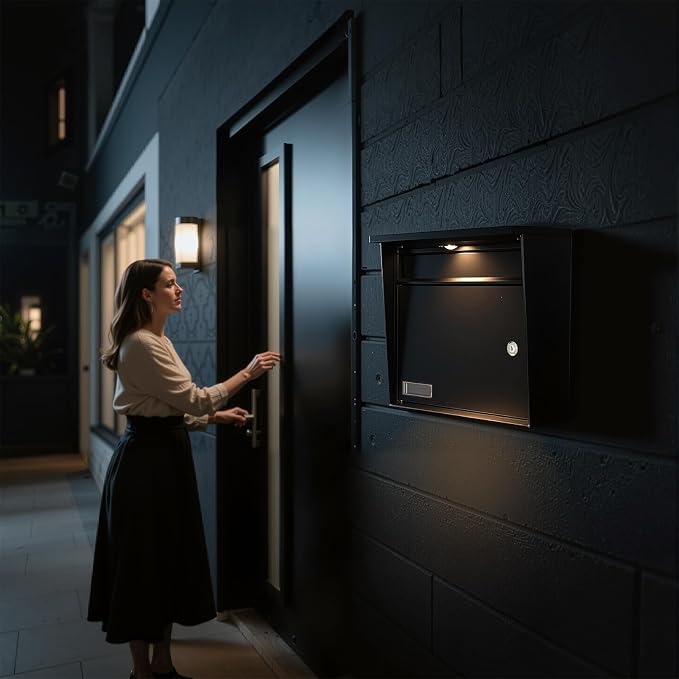 Solar Wall Mount Mailbox for Outside - Image 8