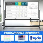 Max-officoo 4'x8' Large Dry Erase White Board - Image 5