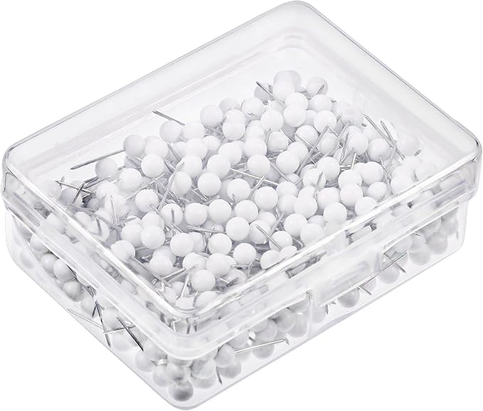 WILLBOND 500 Pack Map Push Pins Map Tacks Small Round Head Push Pins Thumb Tacks - Image 6