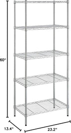 Amazon Basics 5-Shelf Adjustable, Storage Shelving Unit, Steel Organizer Wire - Image 11