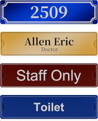 Richboom Acrylic Wall Name Plate Holder, 2x8 Inch, 5 Pack Clear Acrylic Sign - Image 5