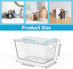 KJIXYUNG 6 Pack Clear Stackable Storage Bins - Image 3