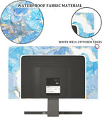 Baocicco Baby Blue Gold Marble Waterproof Screen TV Cover 80 Inch Modern - Image 3