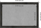Amanti Art Black Framed Magnetic Board 23x35 Large Vision Board - Image 3