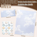 TaoBary 160 Pcs Stationery Paper Set 50 Double Sided Stationery Papers - Image 4