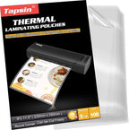 Laminating Sheets 9 x 11.5, 5 Mil Laminating Pouches 100 PCS Clear Thermal by TAPSIN
