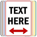 Custom Arrow, Custom Directional Sign, Two Way Arrow, 18x24 Inches, 55 mil by MySignCenter