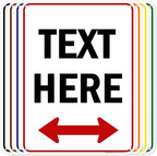 Custom Arrow, Custom Directional Sign, Two Way Arrow, 18x24 Inches, 55 mil by MySignCenter