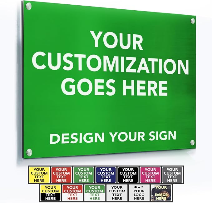 Customized Outdoor Aluminum Signs by SpeedyOrders