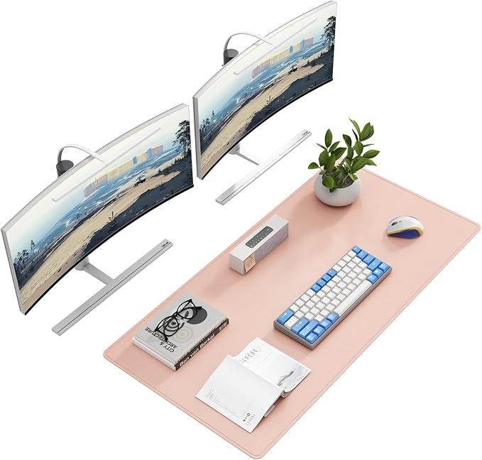 DAWNTREES Desk Mat Protector, PU Leather Desk Pad, Non Slip, Large Mouse Pad by PremiumDeskPadatDawnTrees