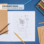 Lined Kraft Journals Bulk Set, 24 Pack 8.5x11 Inch, 48 Pages Each – A4 Writing - Image 4