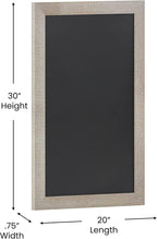 HBCY Creations 20" X 30" Weathered Lightwash Solid Wood Frame Wall Chalkboard - Image 3