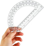EBOOT 24 Pack Plastic Protractors Math Protractor 180 Degrees 6 Inch - Image 4