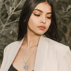 Compass Necklace for Women Men 925 Sterling Silver Pendant Urn Necklaces for - Image 9