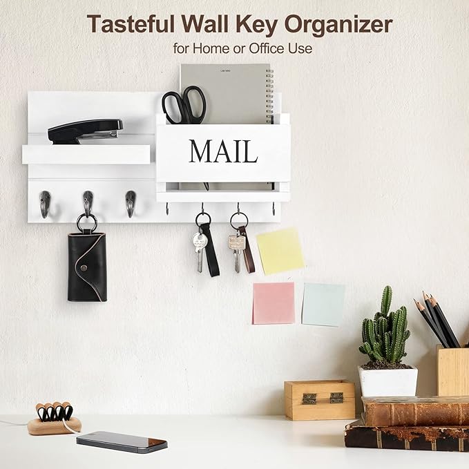 Lwenki Mail Organizer for Wall Mount – Key Holder - Image 6