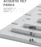 Large Felt Bulletin Board 48" x 36" Cork Board Alternative-12 Pack - Image 4