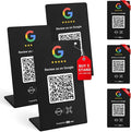 HotLabel – Google Review Stand 3-Pack + Bonus Google Review Tap Card 3-Pack – by Hotlabel