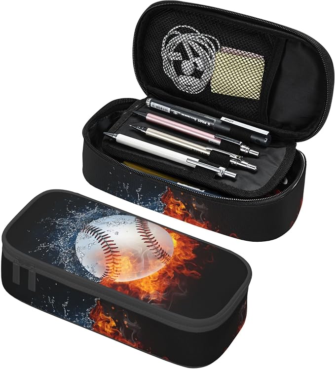 YIJIUWKIS Sports-Themed Baseball Pencil Case by YIJIUWKIS